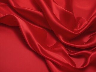Obraz premium Luxurious Red Satin Fabric