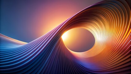 Fractal Energy Waves Colorful Abstract Design