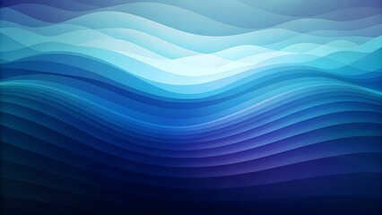 Abstract blue wave with flowing lines and liquid motion background