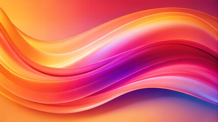 Abstract Colorful Wave Background with Bright Energy and Flowing Lines