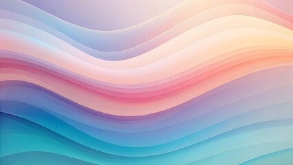 Abstract colorful wavy background with bright pastel gradient lines and motion texture
