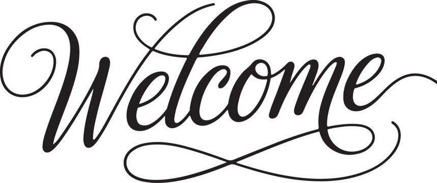 Welcome script font