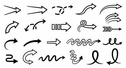 Arrow Collection Diverse Vector Set for Directional Design and Navigation