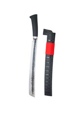 wooden machete and sheath, knife and machete cutting tools with satin and mirror blade materials