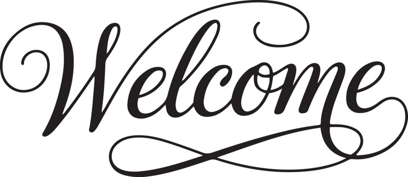 Welcome calligraphy