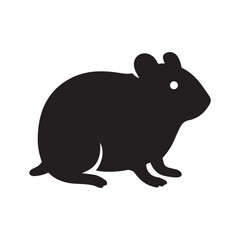 vector illustration of Guinea pig