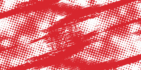 red and white brush wrap car sticker pattern abstract. eps 10