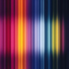 Colorful gradient background with vertical wavy stripes, vibrant neon hues, and glowing light effects create dynamic, energetic abstract design for modern digital art