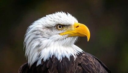 Majestic Bald Eagle Portrait - A Symbol of American Freedom and Wildlife.