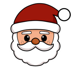 Cute santa claus cartoon