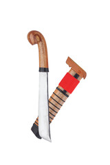 wooden machete and sheath, knife and machete cutting tools with satin and mirror blade materials