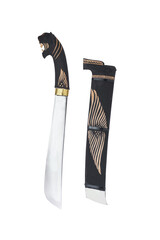 wooden machete and sheath, knife and machete cutting tools with satin and mirror blade materials