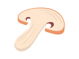 Agaricus Bisporus Mushroom Slice