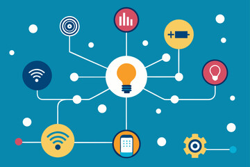 Smart Network Innovation Digital Background