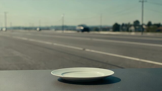 circular dishes intended for informational content placement  featuring a guided pathway  ideal for background utilization in creative