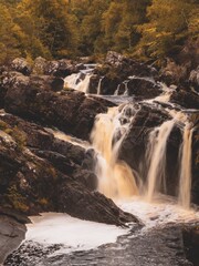 waterfall in the mountains