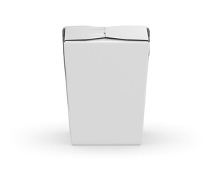 Chinese food packaging box mockup, container for fast food, take out paper box for noodles and rice. 3D illustration.
