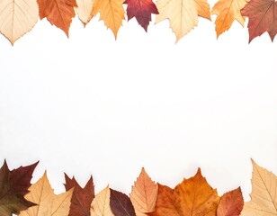 Autumn Leaves Frame - A Vibrant Display of Seasonal Beauty.