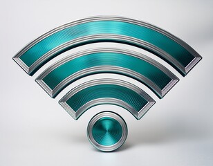Stay connected with this vibrant wifi signal icon, ideal for tech startups, modern workspaces, and innovative digital solutions, offering a seamless internet experience