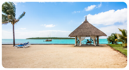 Kiosque de bien-être sur plage