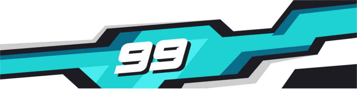 decal wrap design vector. Graphic abstract stripe racing background kit designs for vehicle, race car, rally, adventure and livery