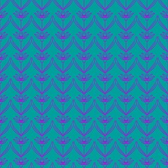 Elegant Art Deco Floral Seamless Pattern