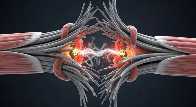 Pain and Inflammation at the Site of Tendon or Ligament Injury with Energy Spark