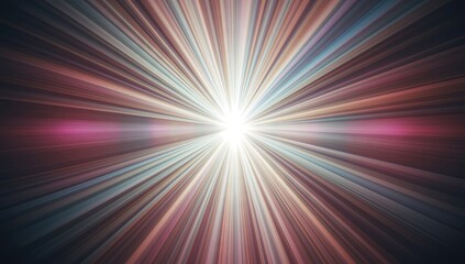 Obraz premium Vibrant abstract background featuring a burst of colorful light rays emanating from a central source, creating a dynamic and energetic visual effect.