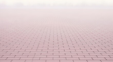 sidewalk block or the pattern of stone block paving. Empty floor in perspective view