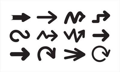 Collection of various arrow designs