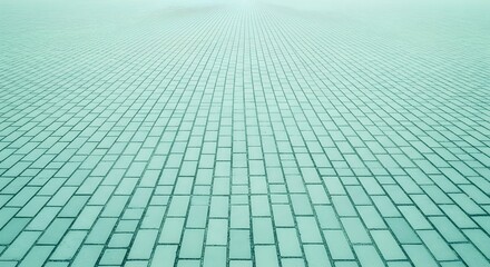 sidewalk block or the pattern of stone block paving. Empty floor in perspective view