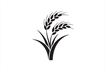 Simple black silhouette of financial graph for corporate success and economic visuals