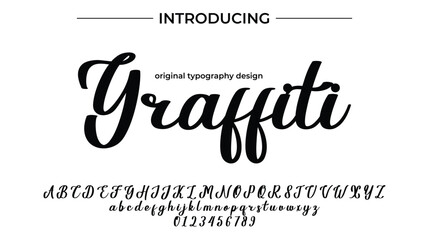 Graffiti - Elegant Script Font for Smooth Handwritten Design and Creative Typography