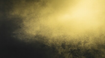 Obraz premium An abstract image featuring textured dark and golden hues, a moody and atmospheric effect, blurred yellow background