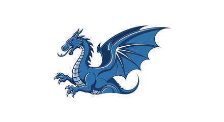 Fototapeta premium blue dragon tattoo