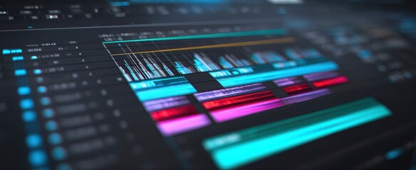 The Audio Production Timeline in a Modern Digital Audio Workstation Interface