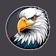 cute vector image of a majestic eagle