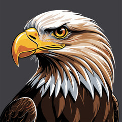 cute vector image of a majestic eagle