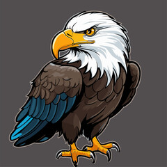 cute vector image of a majestic eagle