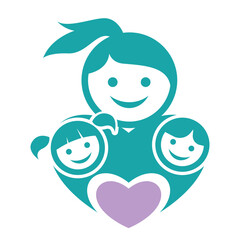 Mother day icon design