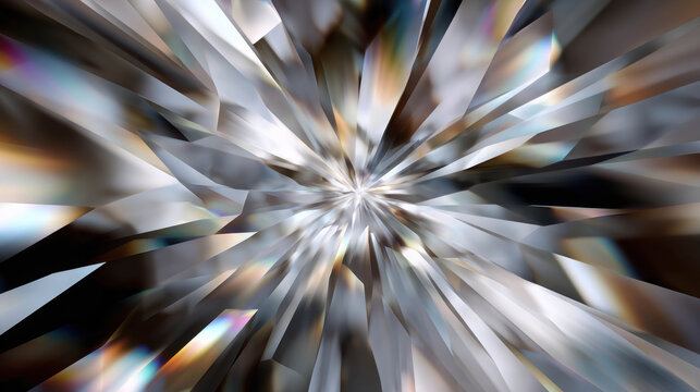 Dynamic Abstract Background of Light and Shapes Representing Motion in Temporal Layers with Hints of Depth and Velocity in Modern Art