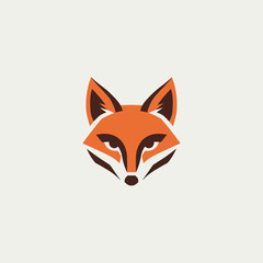 Obraz premium red fox vector illustration