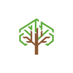 green tree with leaves