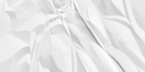 White fabric background. white crumpled paper background texture pattern overlay. wrinkled high resolution arts craft and Seamless white crumpled paper.	
