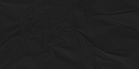 Dark black crumpled paper background. old paper wrinkle texture pattern. cardboard wrinkled arts craft and Seamless black crumpled paper.	
