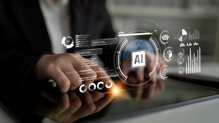 AI assistant with LLM, big data, machine learning, and generative AI powers prompt engineering and...