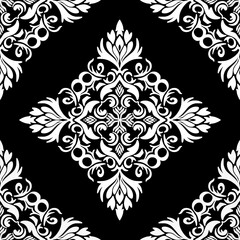 Floral seamless pattern designed for background, decoration, wallpaper, fabric, clothing, tiles.