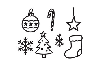 Handdrawn Illustration Christmas Decoration 