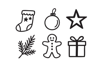 Handdrawn Illustration Christmas Decoration 