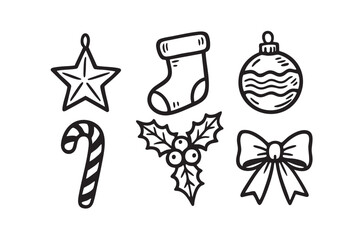 Handdrawn Illustration Christmas Decoration 